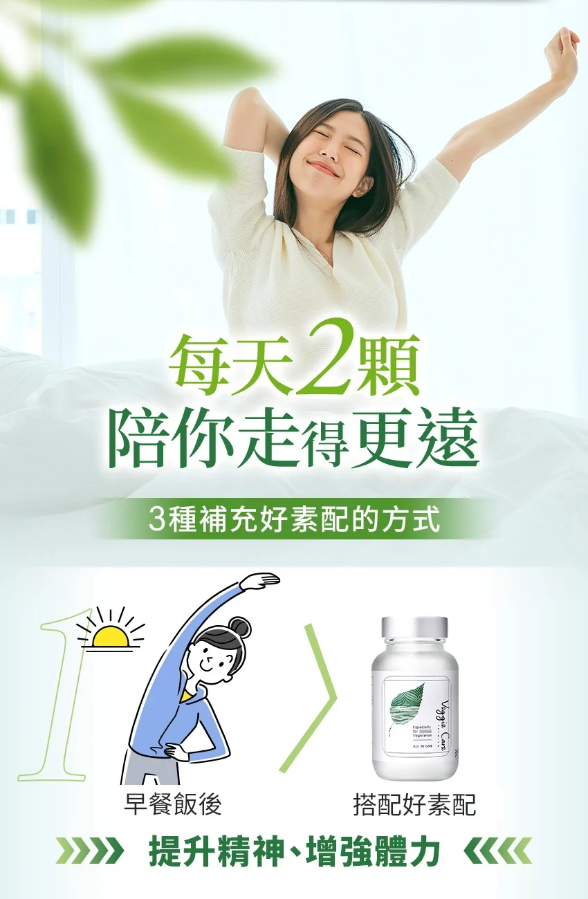 每天2顆陪你走得更遠 提升精神、增強體力